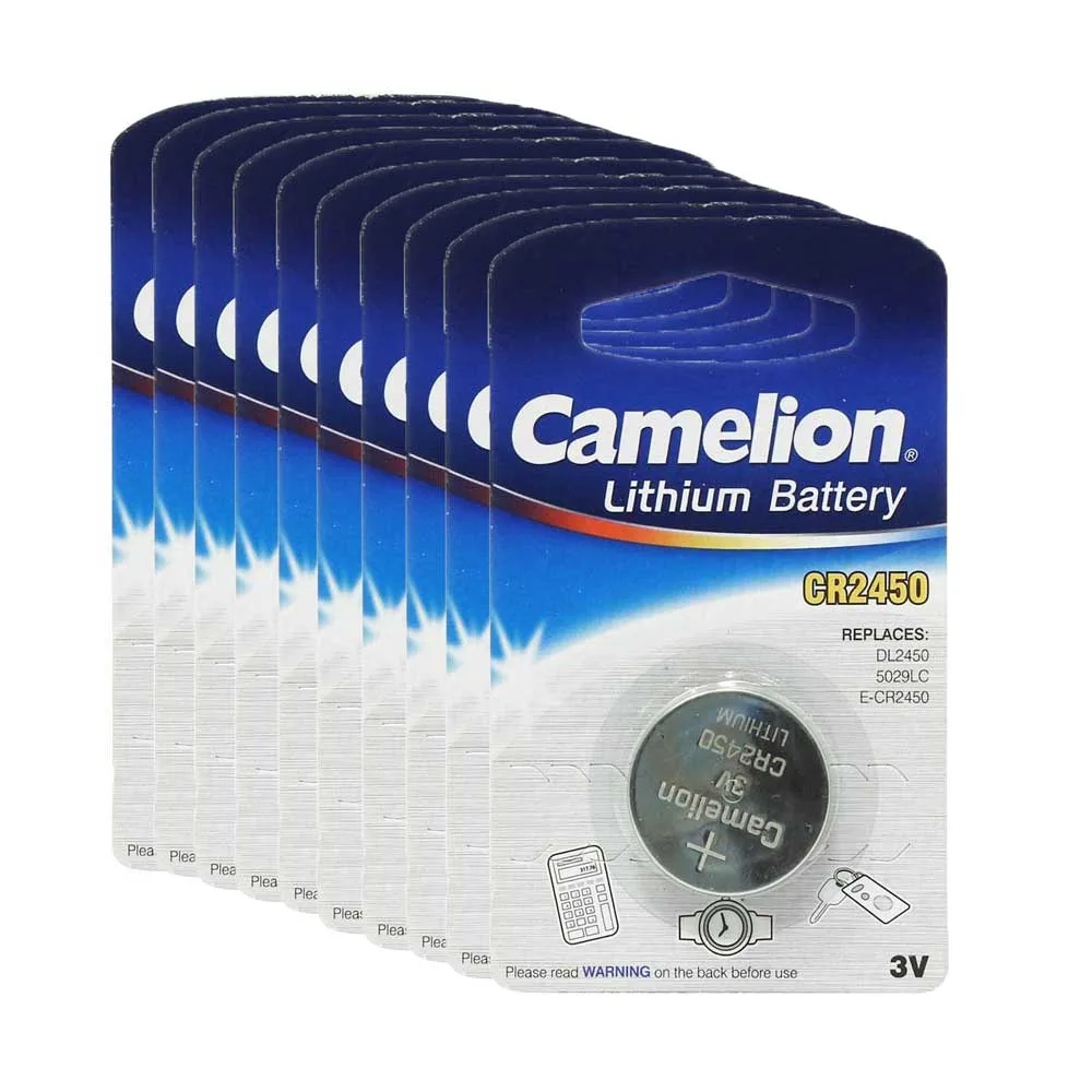 بسته 10 عددی باتری سکه ای Camelion Lithium CR2450