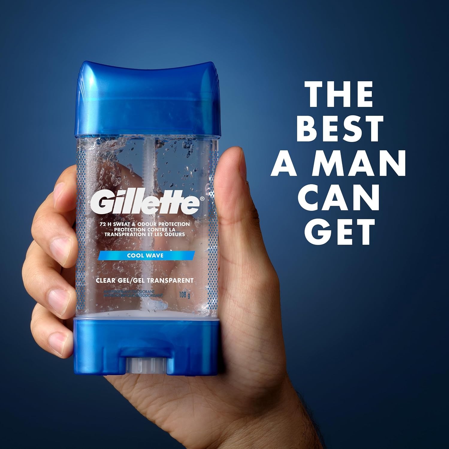 استیک ژلی ضد تعریق و خوشبو کننده 72 ساعته ژیلت کول ویو (108 گرم) Gillette Clear Gel Antiperspirant and Deodorant