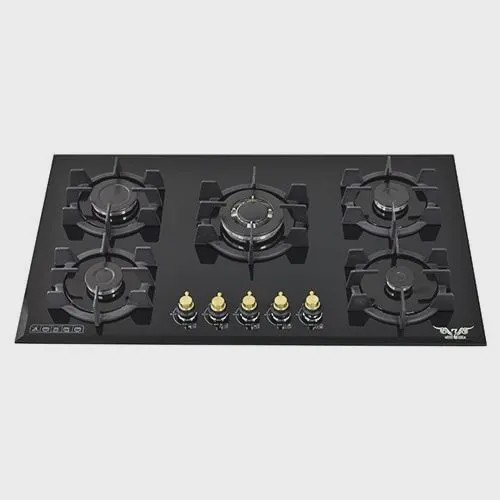 اجاق گاز 5 شعله شیشه ای کد 501 آریس تپس