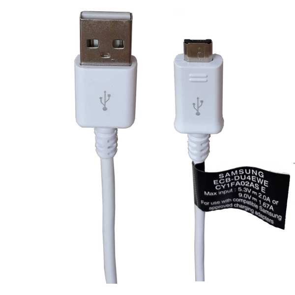 کابل تبدیل USB به microUSB مدل ECB-DU68BE طول 1.4 متر فست شارژ با برچسب اطمینان سامتل