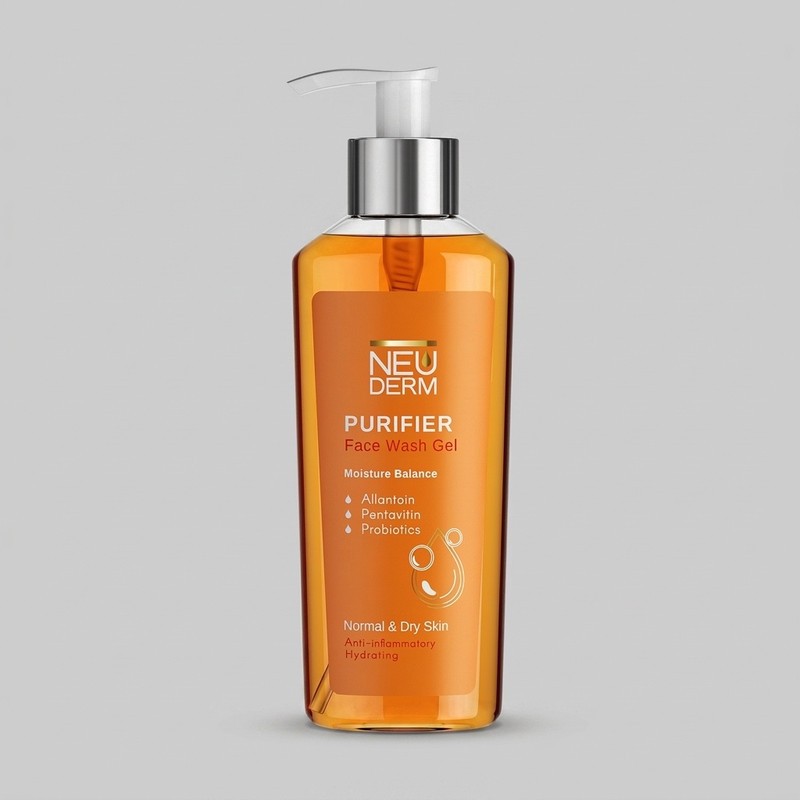 ژل شست وشوی صورت نئودرم مدل Gentle Purifier مناسب برای پوست خشک حجم 200 میلی لیتر