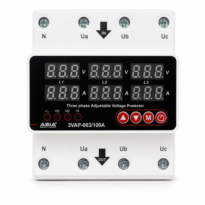 محافظ ولتاژ آسیا اسمارت پاور مدل 3vap-002 100a