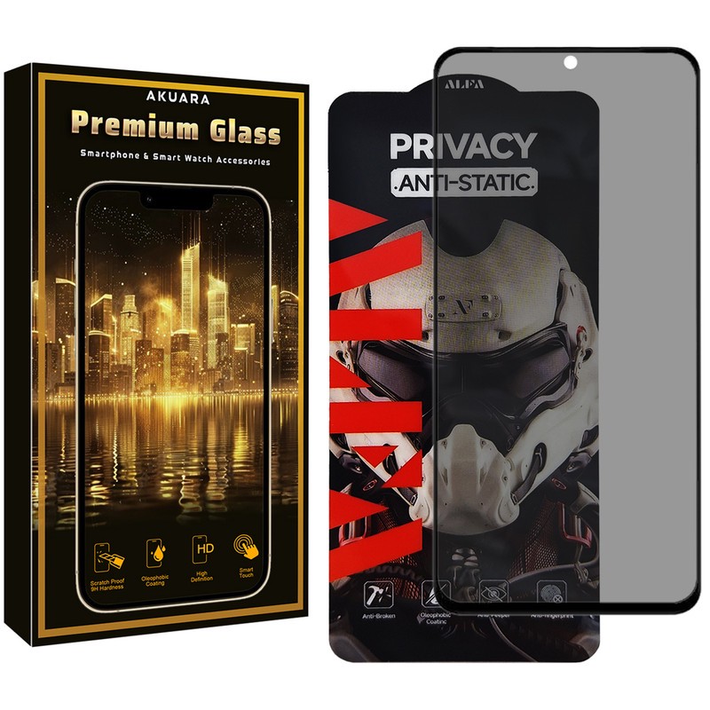 محافظ صفحه نمایش حریم شخصی آکوآرا مدل Premium P1 مناسب برای گوشی موبایل شیائومی Redmi K70 K70 PRO K70E POCO X6 PRO PO...