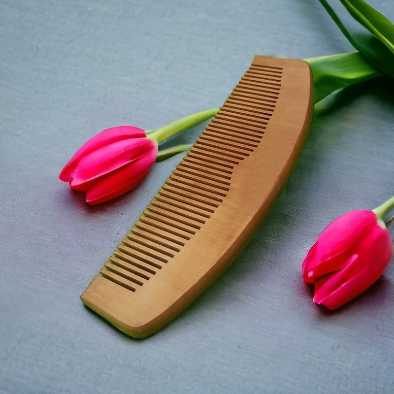 شانه مو مدل چوبی کد SH 1 class B مجموعه 2 عددی