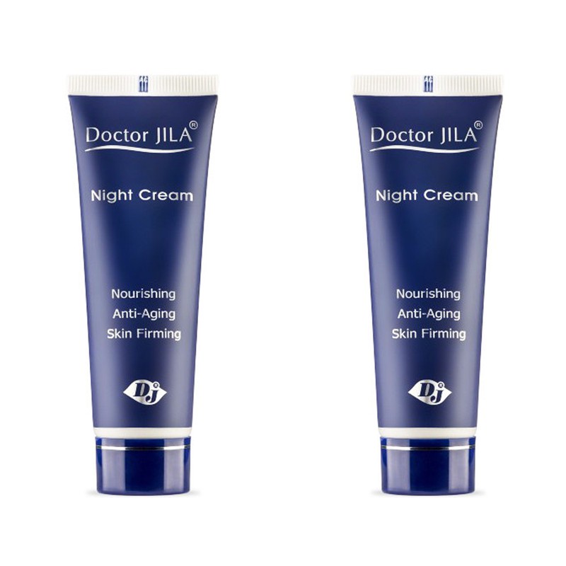 کرم ضد چروک شب دکتر ژیلا مدل Lightening And Nourishing حجم 50 میلی لیتر بسته 2 عددی