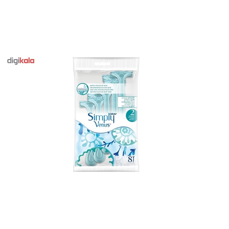 خود تراش ژیلت مدل 2 Simply Venus بسته 4 عددی