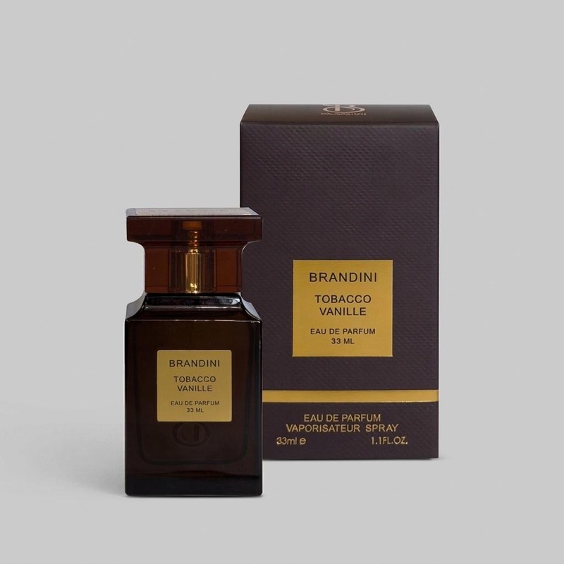 عطر جیبی برندینی مدل TOBACCO VANILLE با رایحه گرم حجم 33 میلی لیتر