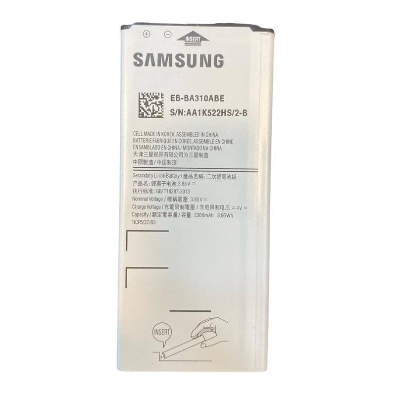 باتری موبایل مدل EB-BA310ABE ظرفیت 2300 میلی آمپر ساعت مناسب برای گوشی موبایل سامسونگGalaxy A310 A3 2016