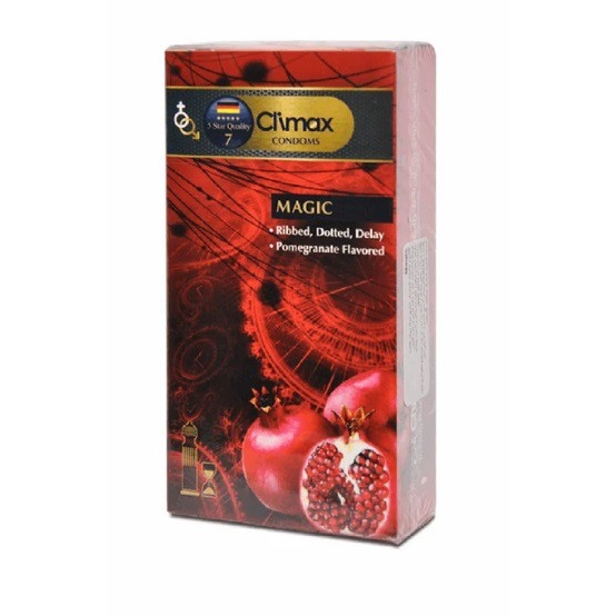 کاندوم کلایمکس مدل Magic بسته 12 عددی(خاردار-شیاردار-تاخیری)