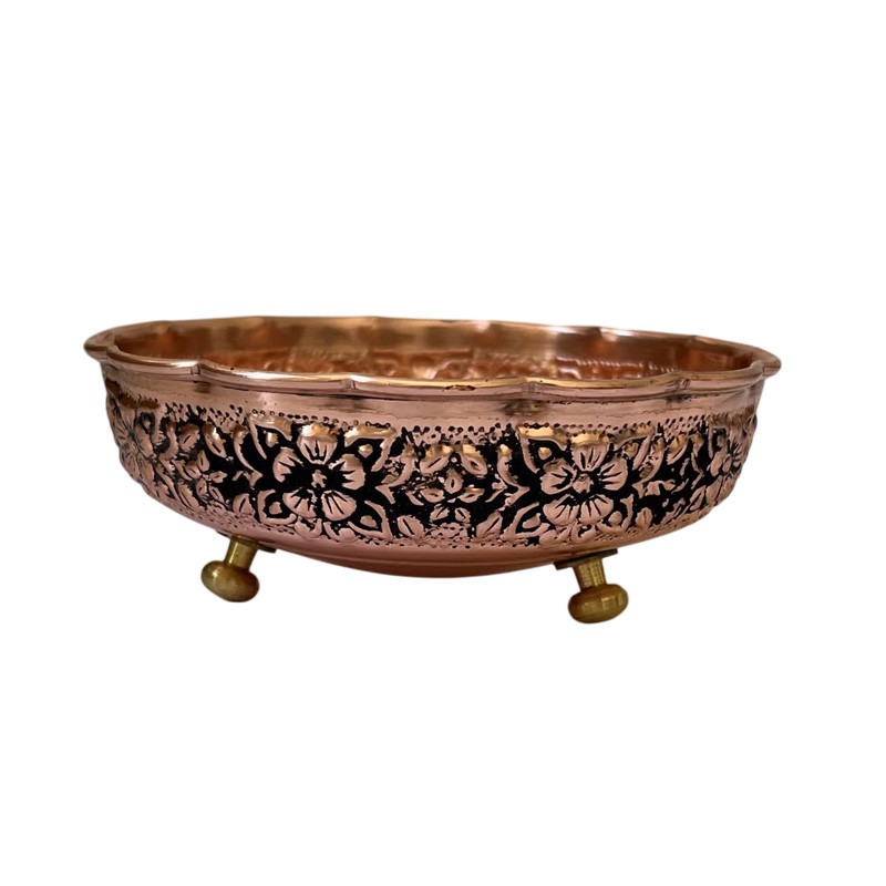 آجیل خوری مسی مدل آفتابگردان سه پایه کد ZH321.19جدید
