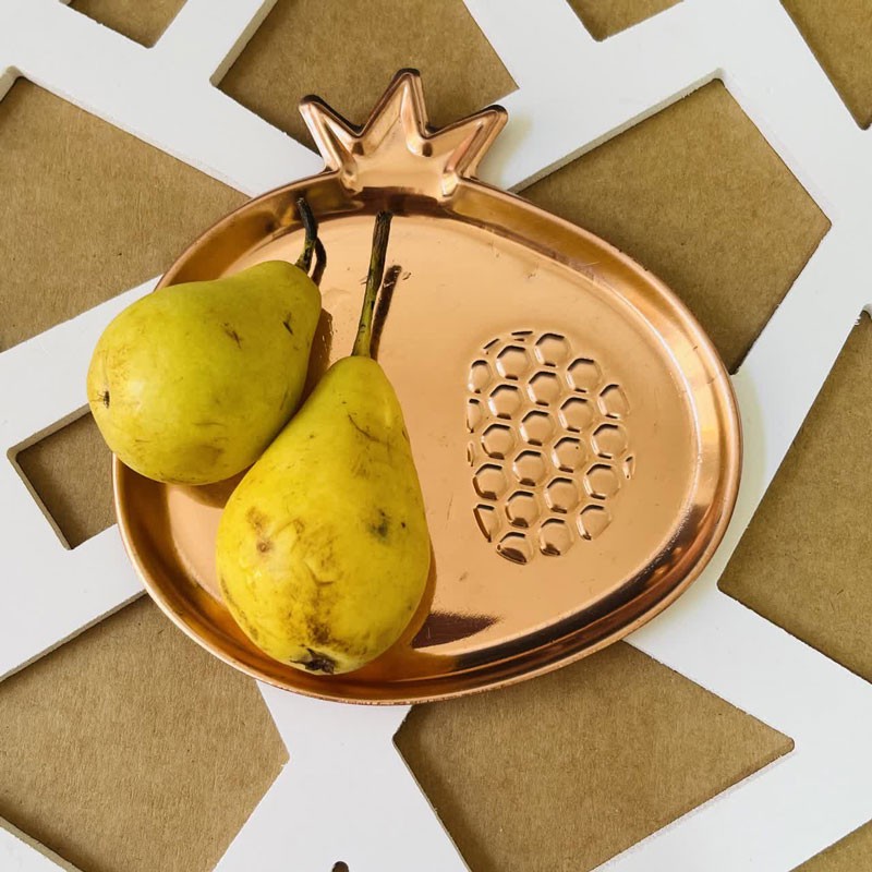 بشقاب مسی طرح انار کد ZH351.1