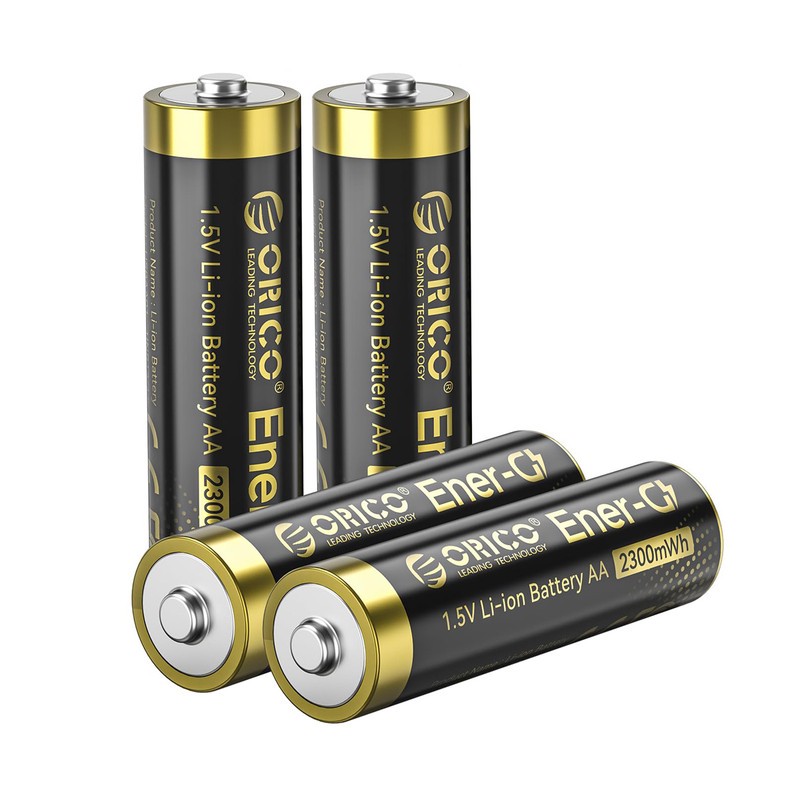 باتری لیتیومی قابل شارژ اوریکو مدل EG5-UN-4PK-EP ظرفیت 2300 میلی آمپرساعت بسته 4 عددی