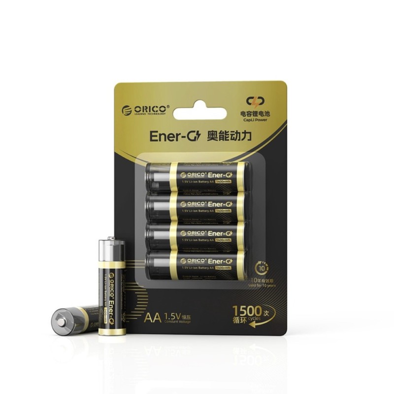 باتری لیتیومی قابل شارژ اوریکو مدل EG5A-UN-4PK-BP ظرفیت 2100 میلی آمپرساعت بسته 4 عددی