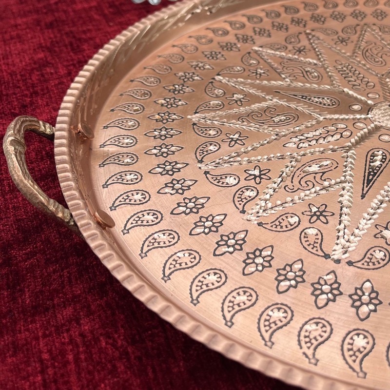 سینی مسی مدل گرد کد34