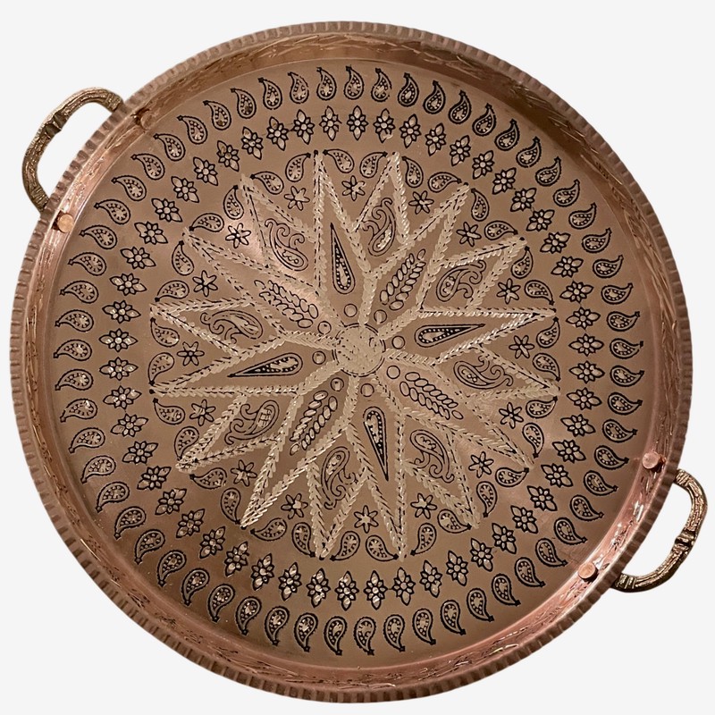 سینی مسی مدل گرد کد34
