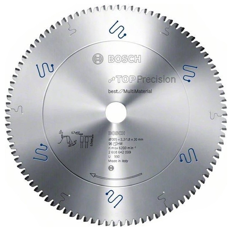 تیغ اره فارسی بر بوش مدل مولتی متریال TOP Precision - 305MM