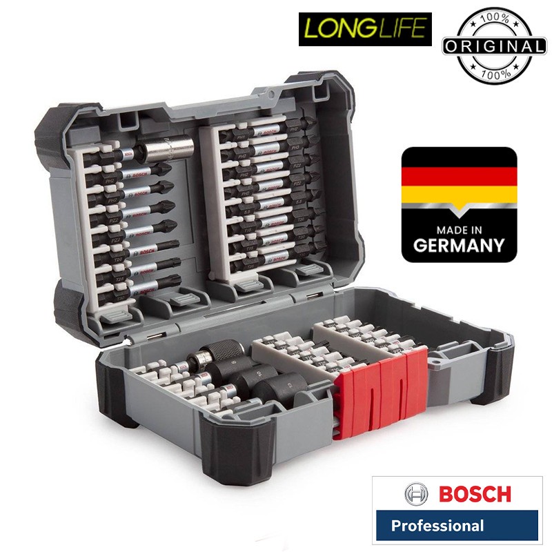 سری پیچ گوشتی و بکس بوش مدل 36 - Bit Black Bosch مجموعه 36 عددی