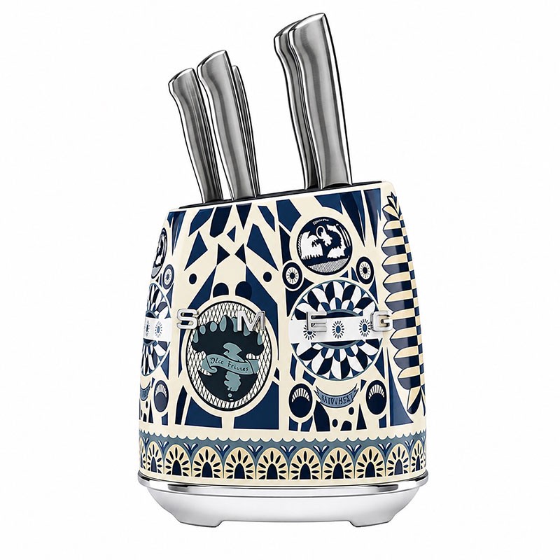 سرویس چاقو 7 پارچه با تیغه استیل و با دسته استیل اسمگ مدل Dolce Gabbana