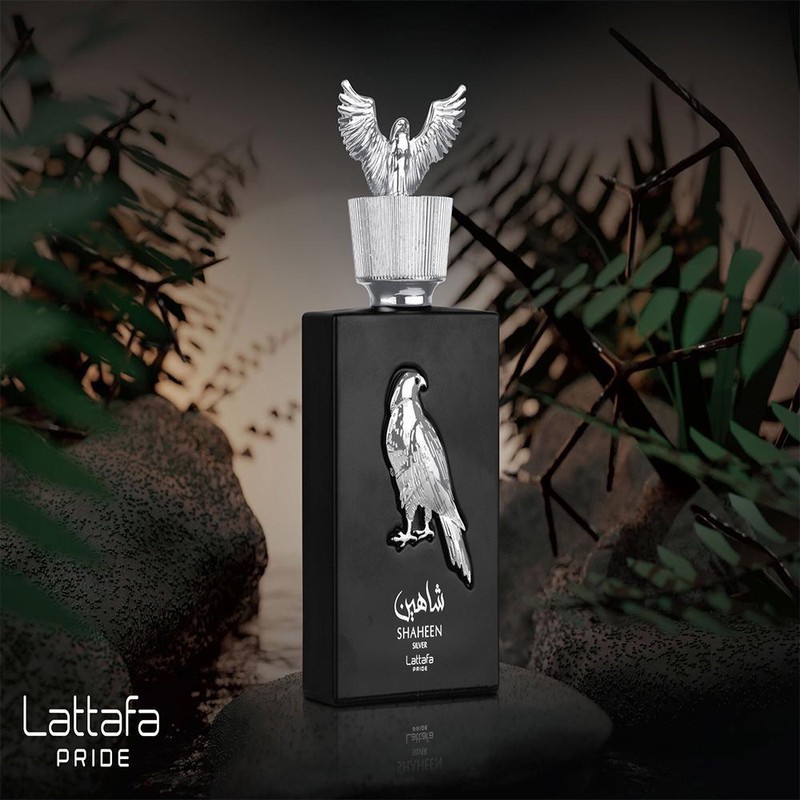ادو پرفیوم مردانه لطافه مدل Shaheen Silver حجم 100 میلی لیترجدید
