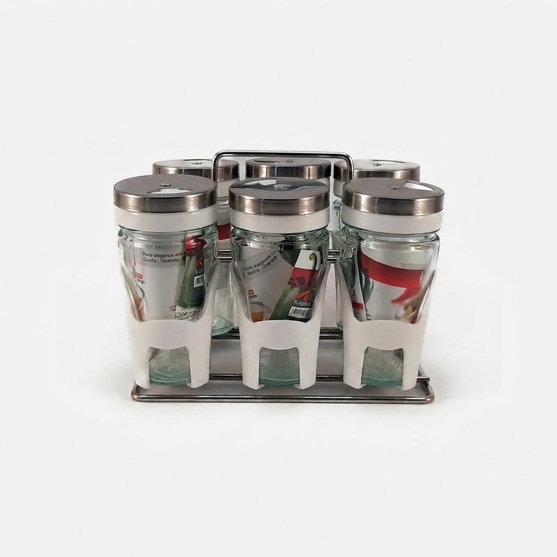 ست جای ادویه 6 پارچه کاپریس مدل پارادایز کد 4578