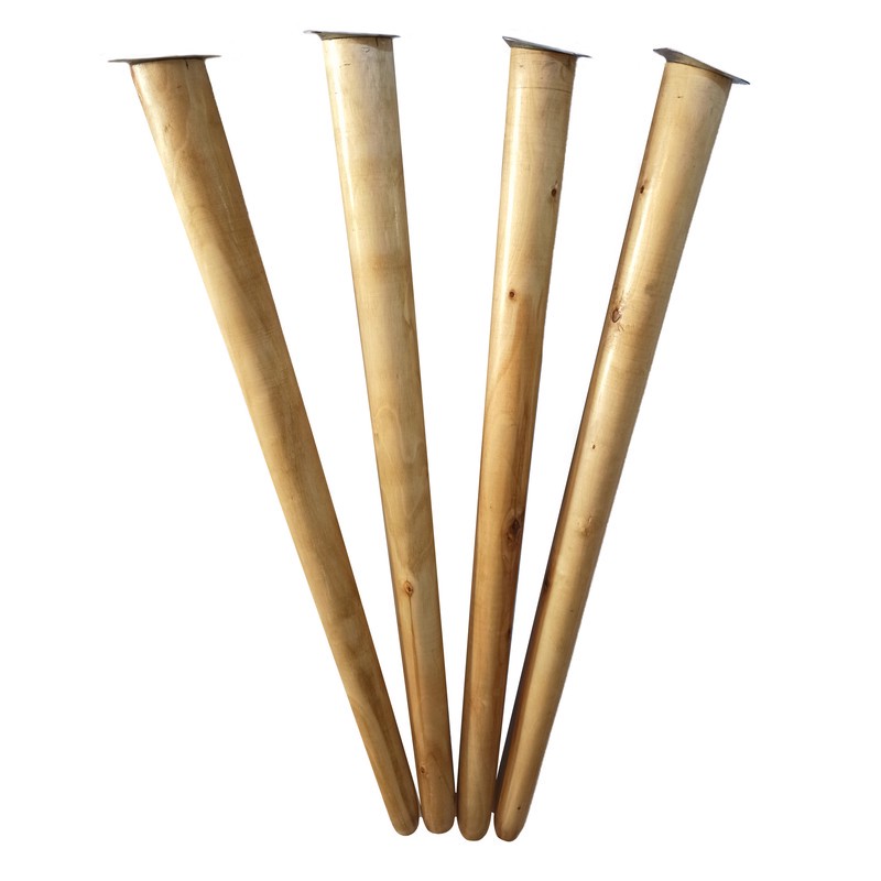 پایه میز مدل چوبی مخروطی کد 70-D1 بسته 4 عددی