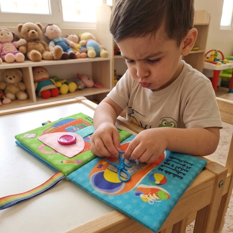 بازی آموزشی مدل کتاب پارچه ای بستنی ها