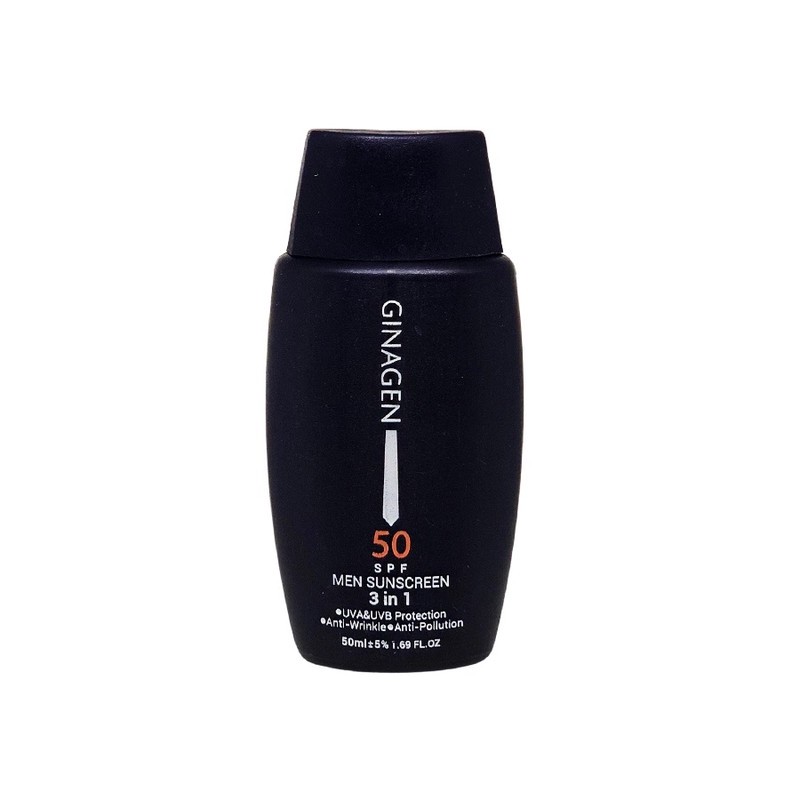 کرم ضد آفتاب بدون رنگ ژیناژن SPF 50 مدل 3in1 مناسب برای انواع پوست حجم 50 میلی لیتر