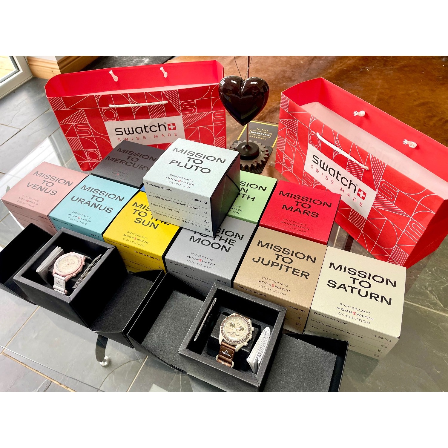 ساعت مچی امگا سواچ میشن تو ونوس Omega x Swatch Mission to Venus صورتی صفحه صورتی