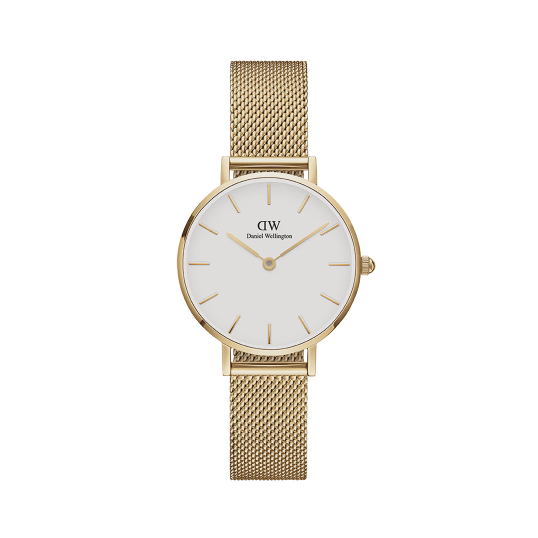 ساعت مچی دنیل ولینگتون پتیت Daniel Wellington Petite طلایی صفحه سفید