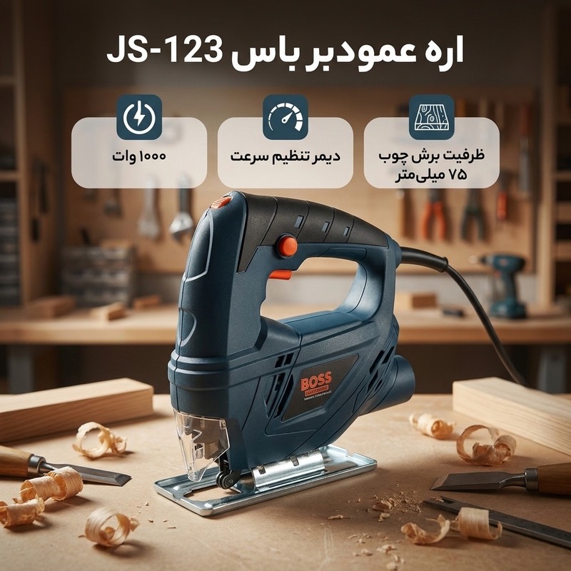 اره عمودبر باس مدل JS-123