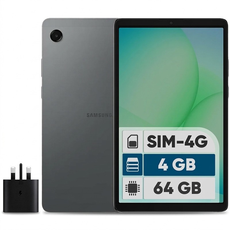 تبلت 8.7 اینچ سامسونگ مدل Galaxy Tab A11 4G، ظرفیت 64 گیگابایت و رم 4 گیگابایت، قابلیت پشتیبانی از سیم کارت، رزولوشن ...