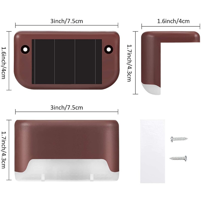 چراغ پارکی خورشیدی مدل Solar Deck بسته 4 عددی
