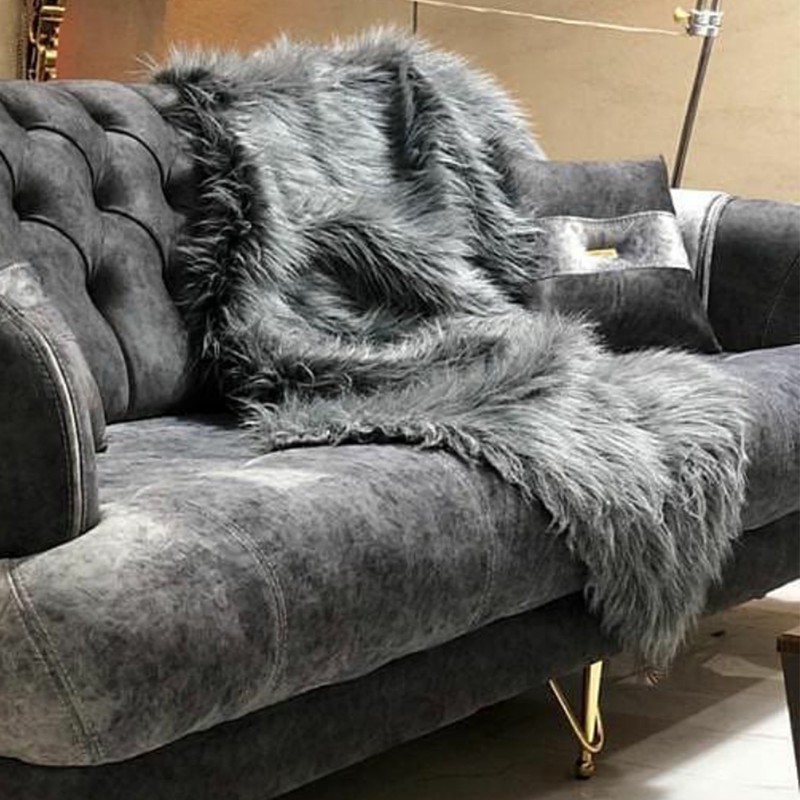 شال مبل مدل خز سایز 180x100 سانتی متر مدل 1