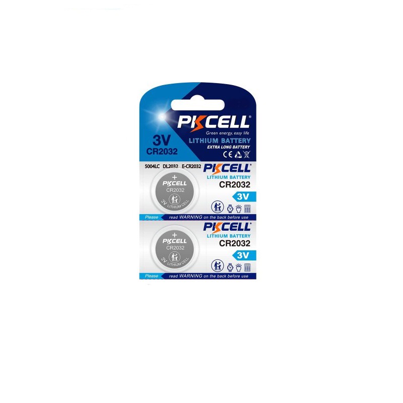 باتری سکه ای پی کی سل مدل CR2032 3V Lithium Manganese بسته 2 عددی