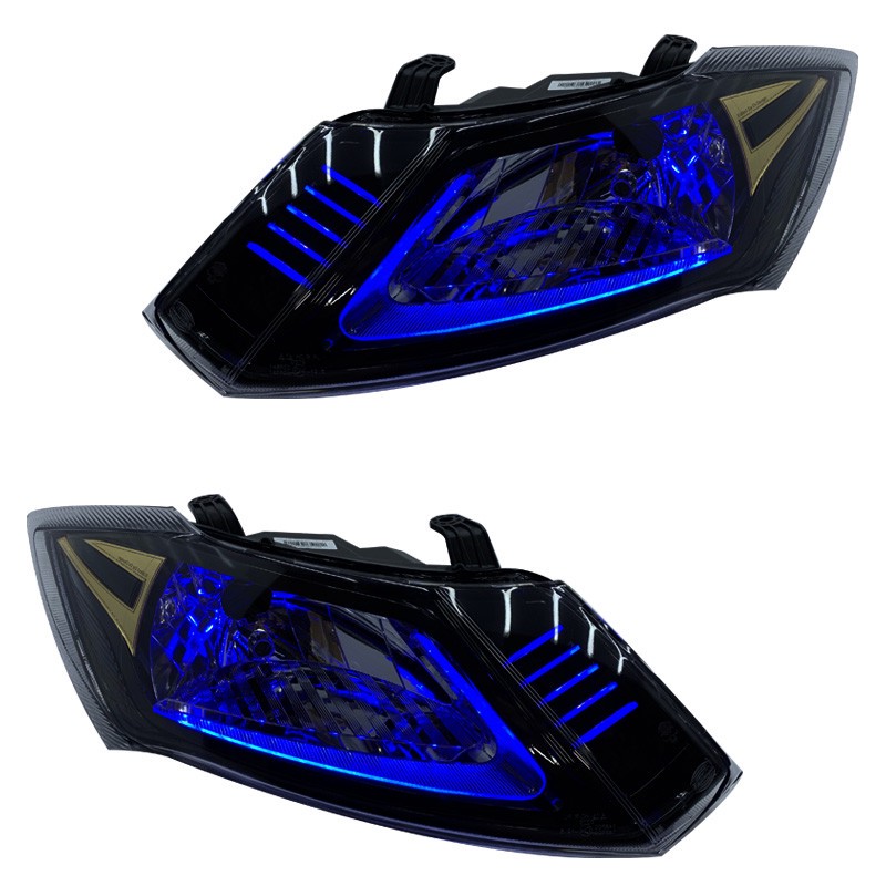 چراغ جلو خودرو گروه پژوهش صنعت مدرن مدل 3D-NX-Blu دو حالته مناسب برای ساینا و کوئیک بسته دو عددی