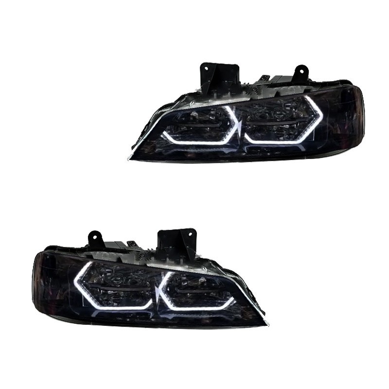 چراغ جلو خودرو گروه پژوهش صنعت مدرن مدل 3D-I8-W دو حالته مناسب برای پژو پارس بسته دو عددی