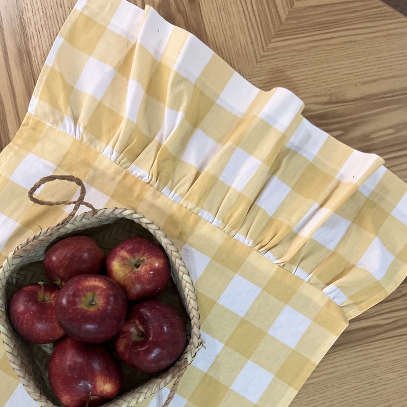 رانر مدل چهارخانه چین دار سایز 130x43 سانتی متر