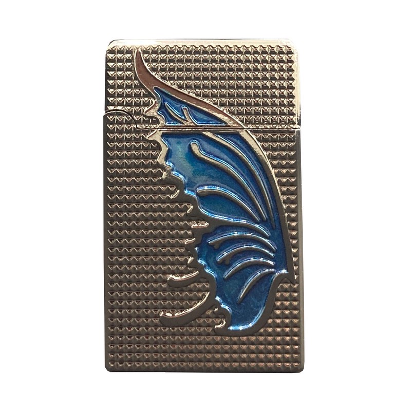 فندک گازی مدل دکمه ای طرح پروانه کد DKD-1306