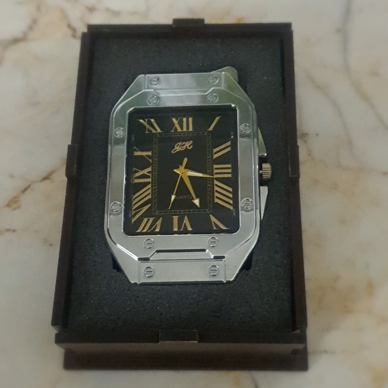 فندک مدل ساعت دار طرح کلاسیک کد DK-102 مدل 1
