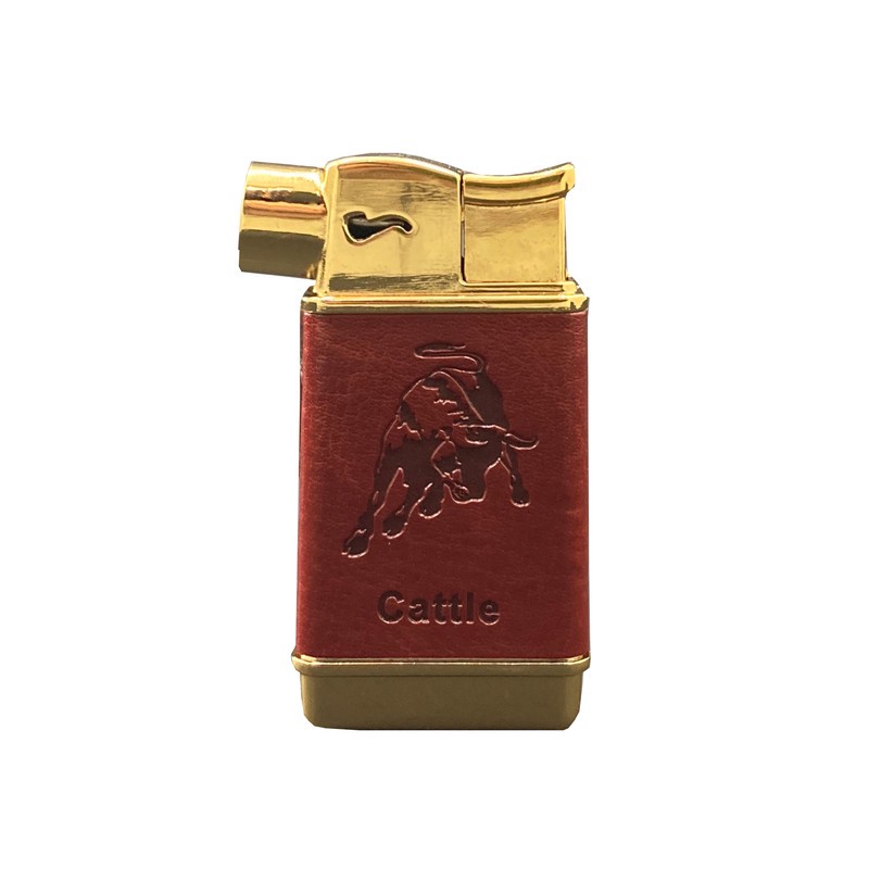 فندک گازی مدل چرمی طرح کتل کد DKD-1993