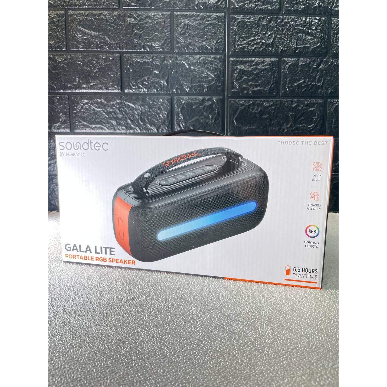 اسپیکر بلوتوثی پرتابل ساندتک Soundtec Gala Lite RGB (بیس عمیق و 6.5 ساعت شارژدهی)جدید