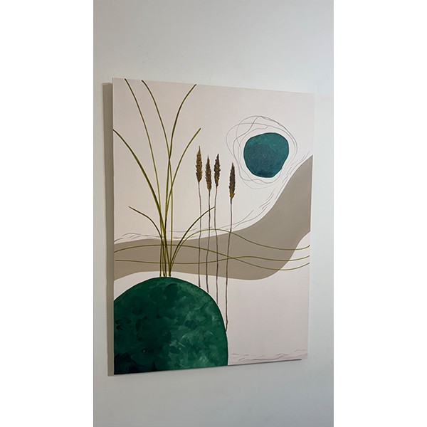 تابلو نقاشی اکریلیک به سبک مینیمال مدل گندم کد 5070
