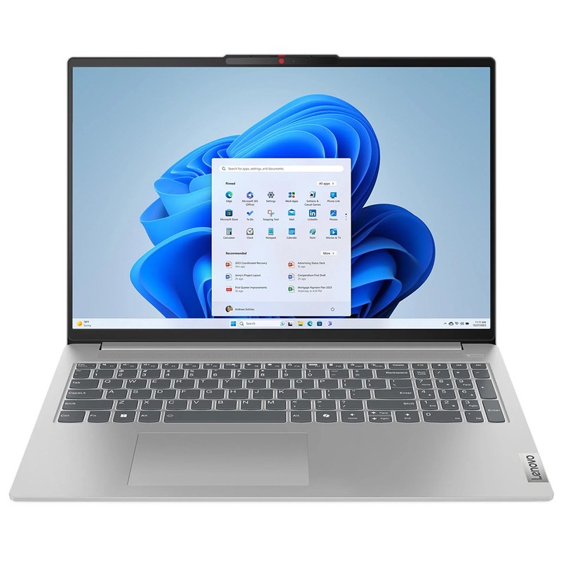 لپ تاپ 16 اینچی لنوو مدل IdeaPad Slim 5 16IRU9-Core 5 120U-16GB LPDDR5X 5200MHz-512GB SSD-IPS 60Hz-Backlit-Fingerprint-W
