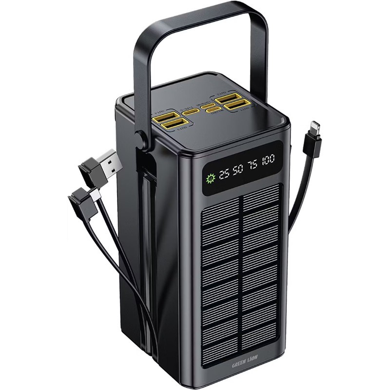 پاوربانک گرین لاین مدل GL-PX50 ظرفیت 60000 میلی آمپر ساعت به همراه پنل خورشیدی