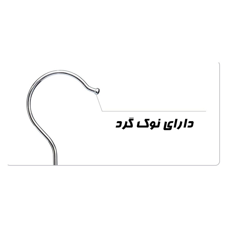 چوب لباسی مدل TQ18818 بسته 6 عددی