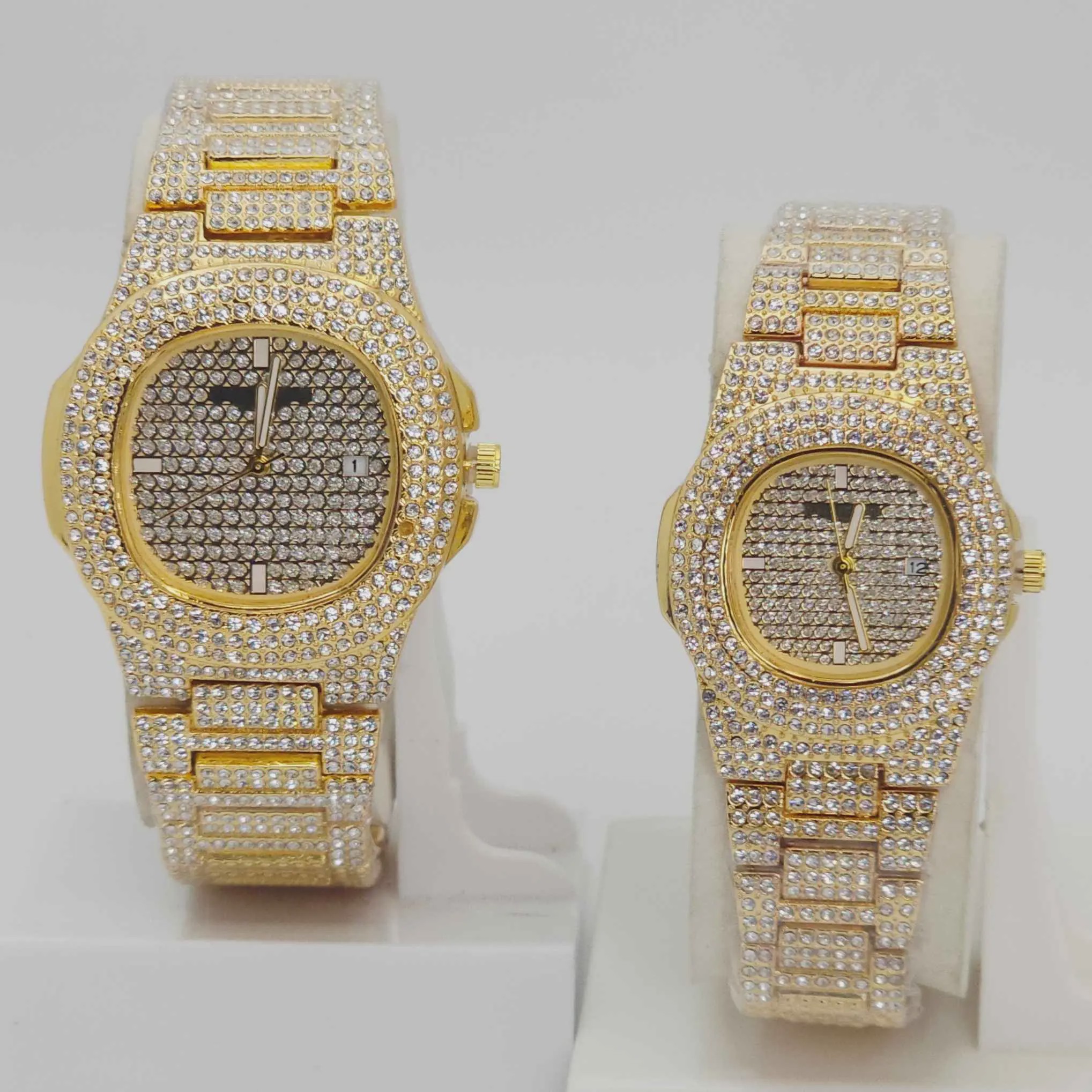 ساعت مچی ست مردانه و زنانه پتک فیلیپ Patek Philippe فول نگین کد 11311