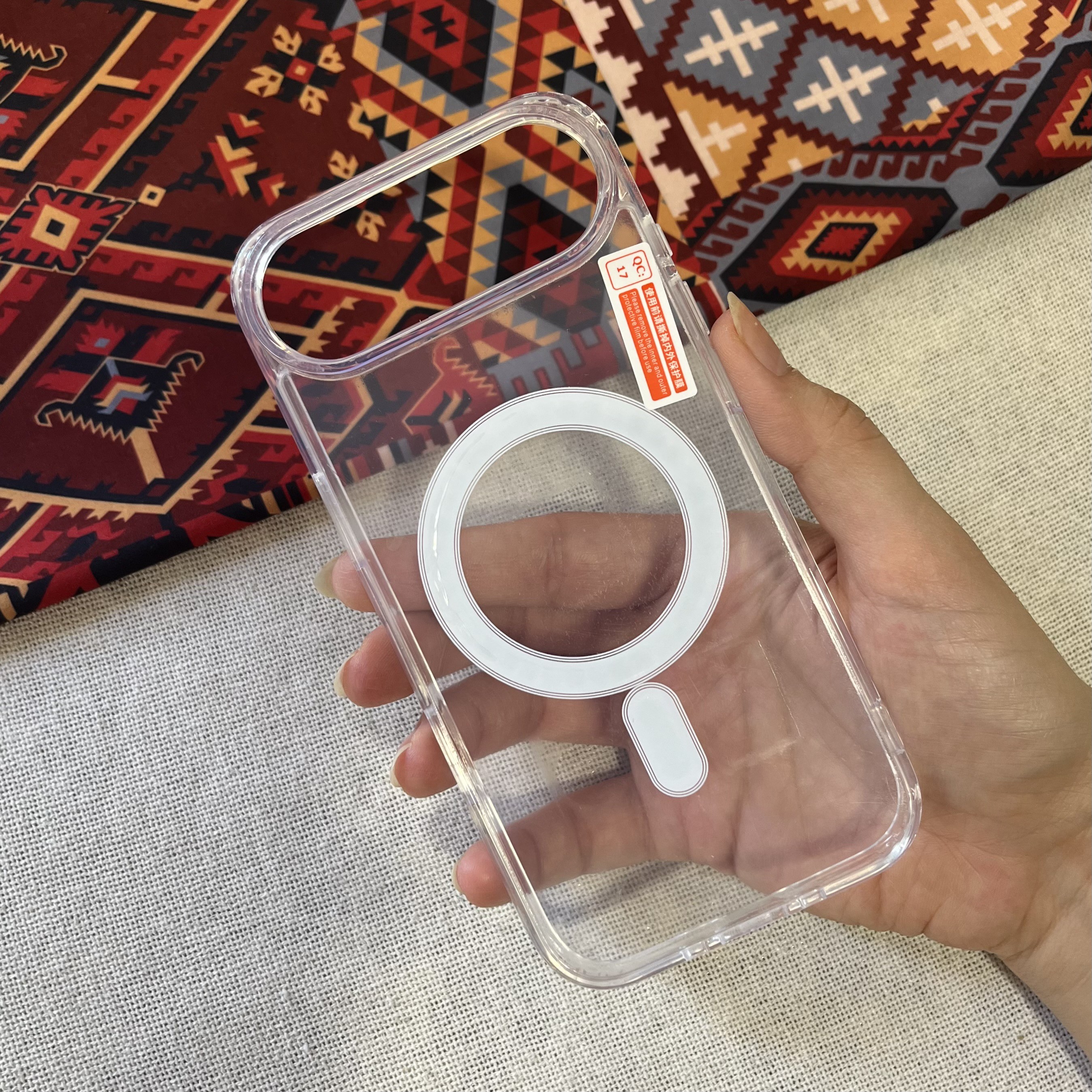 قاب شفاف مگ سیف اورجینال اپل مناسب آیفون 17 iPhone 17 AIR