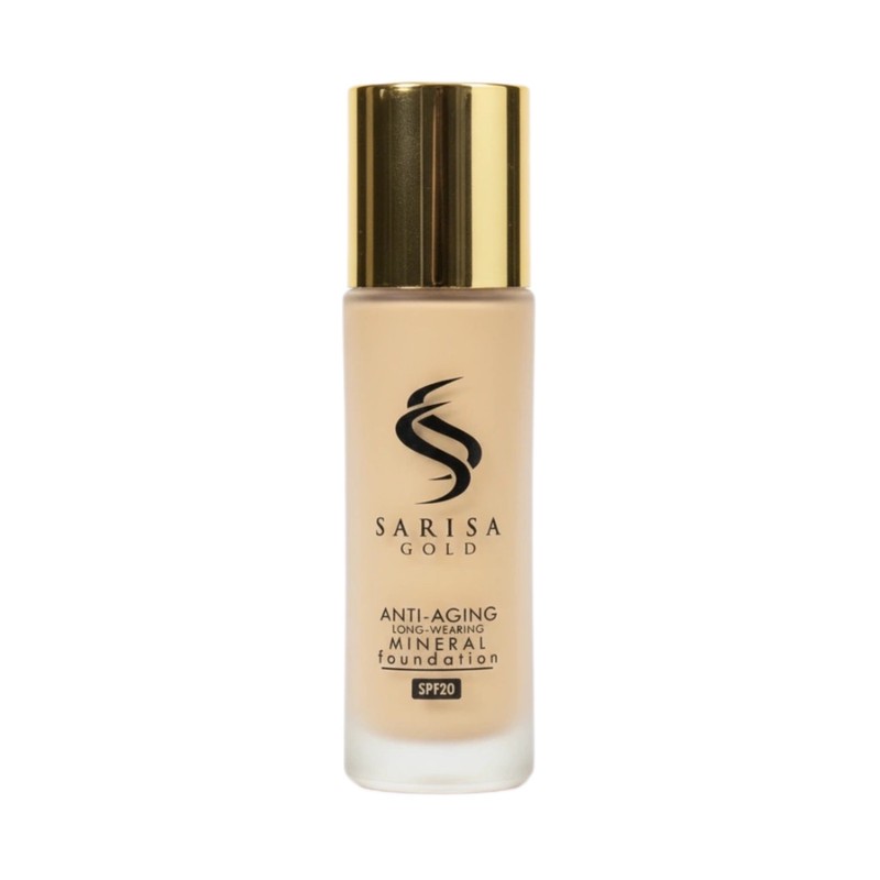 کرم پودر مایع SPF 20 ساریسا گلد مدل SS شماره 41 مناسب برای انواع پوست حجم 35 میلی لیتر