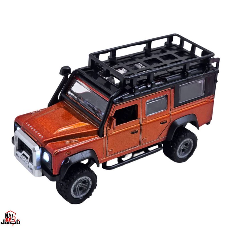 ماشین بازی ناب سل مدل لندروور فلزی چراغدار موزیکال Land Rover CAR with lights and music