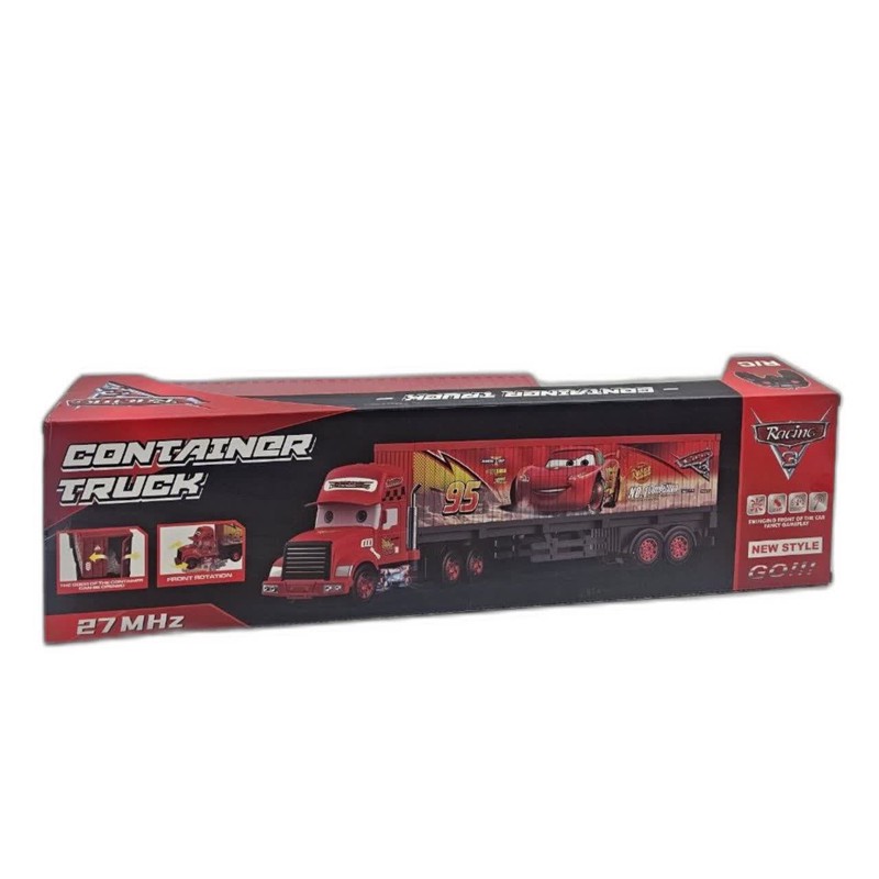 ماشین بازی کنترلی ناب سل مدل تریلی کانتینر مک کویین شارژی کد McQueen s car container truck naab00222